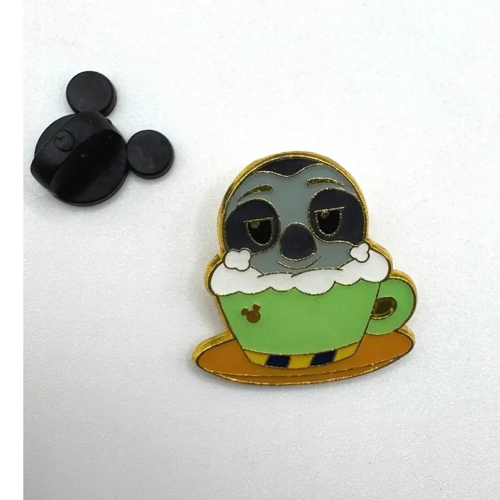 SDR Zootopia Flash Slothmore Hidden Mickey Latte Disney Trading Pin